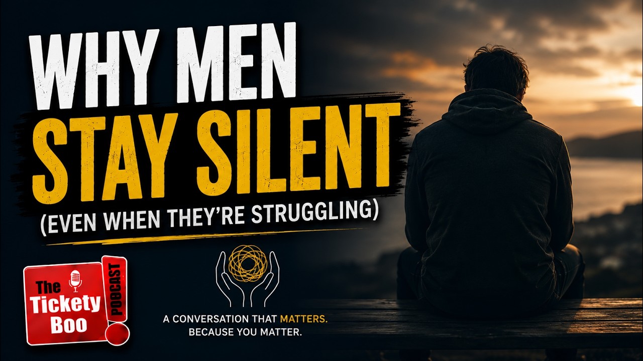 Tickety Boo podcast episode artwork: Why men stay silent